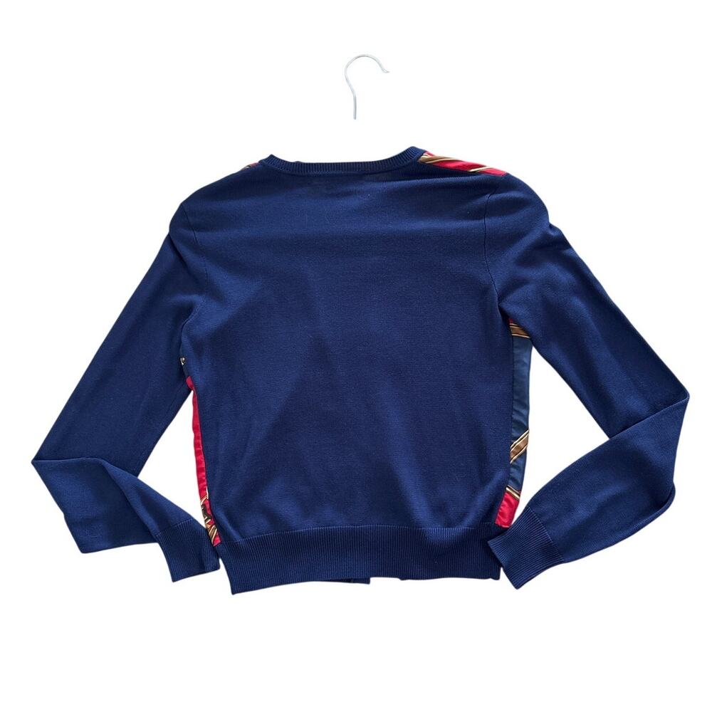 Ralph Lauren Silk Cardigan Sweater Size Small Preppy Equestrian - Picture 3 of 4